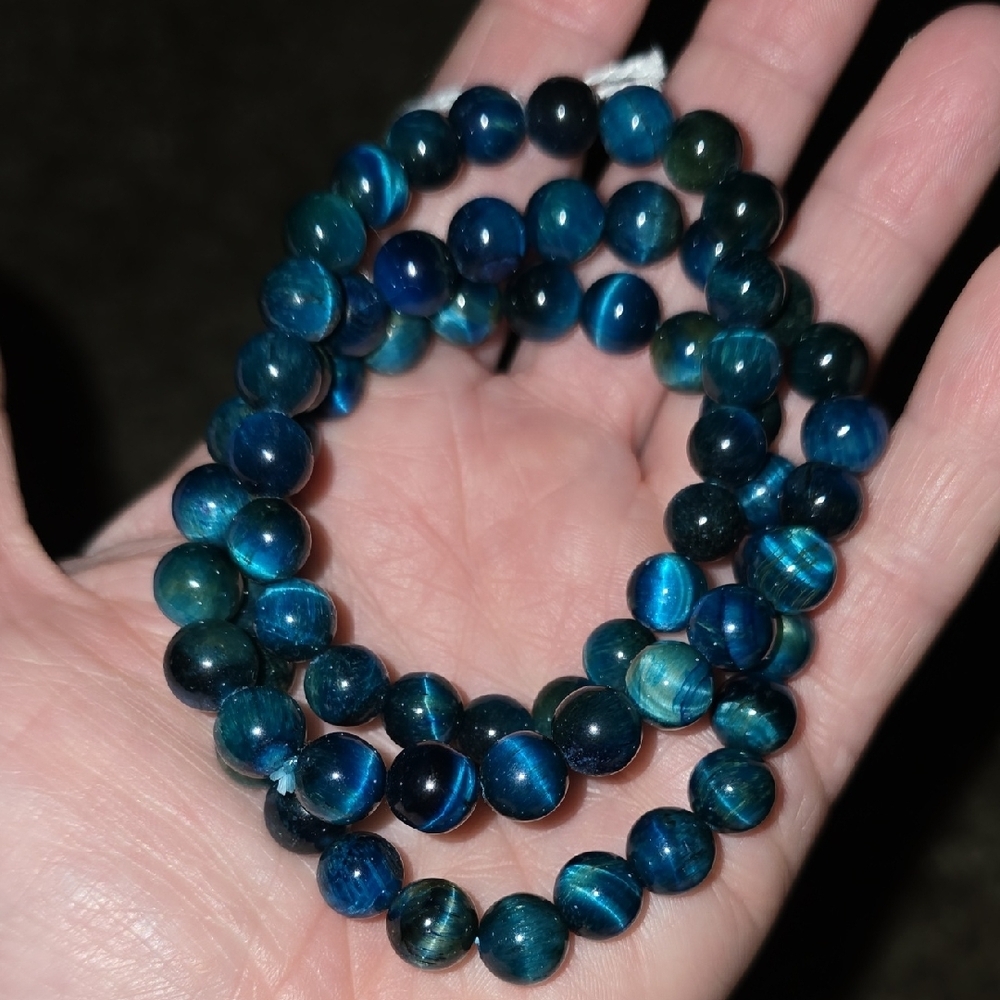 🐰SALE🥳 8mm blue tiger eye bracelets